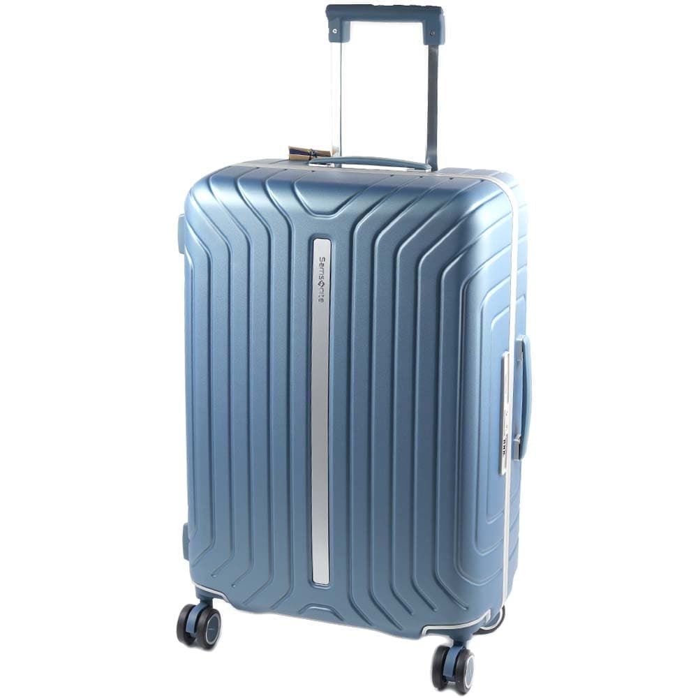 サムソナイト キャリーバッグ キャリーケース スーツケース 旅行バッグ ライトフレーム スピナー66 アイスブルー 約55L 4～6泊 大容量 軽量 Ice Blue Polycarbonate Li