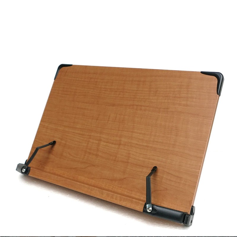 14調整可能な角度木製のブックスタンド大きいサイズ（15.7 x 10.4インチ（40 x 26.5 cm）折りたたみ式多用途ライティングブック