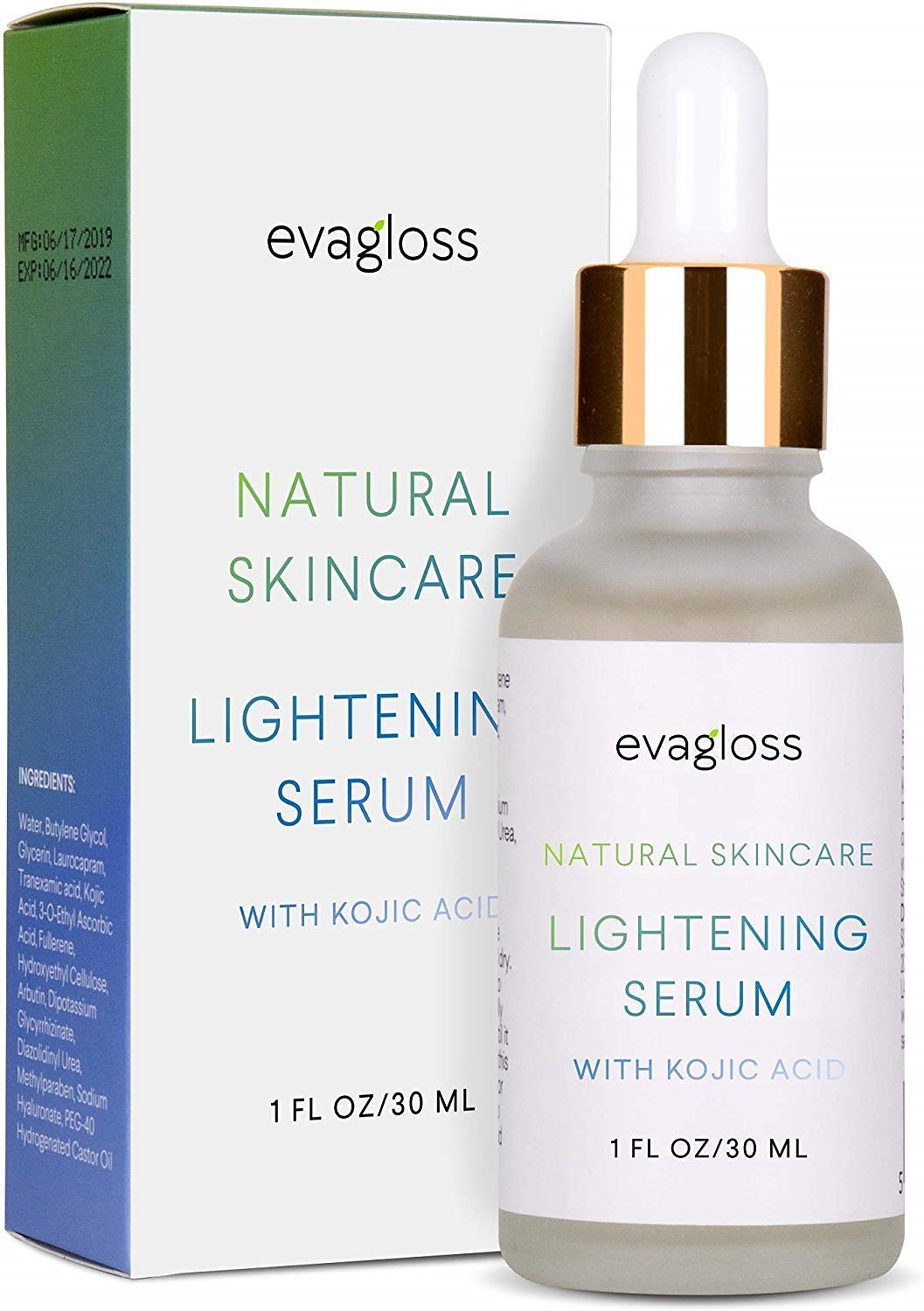 顔体用コジ酸配合エバグロスライトニング血清 30ml Evagloss Lightening Ser
