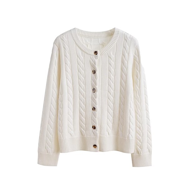 ニットカーディガン ラウンドネックセーター トップス デート カーディガン 長袖 ラウンドネック かわいい 大人可愛い シンプル カジュアル 大人 上品 おしゃれ お洒落 かっこいい 大人女子 ラフ