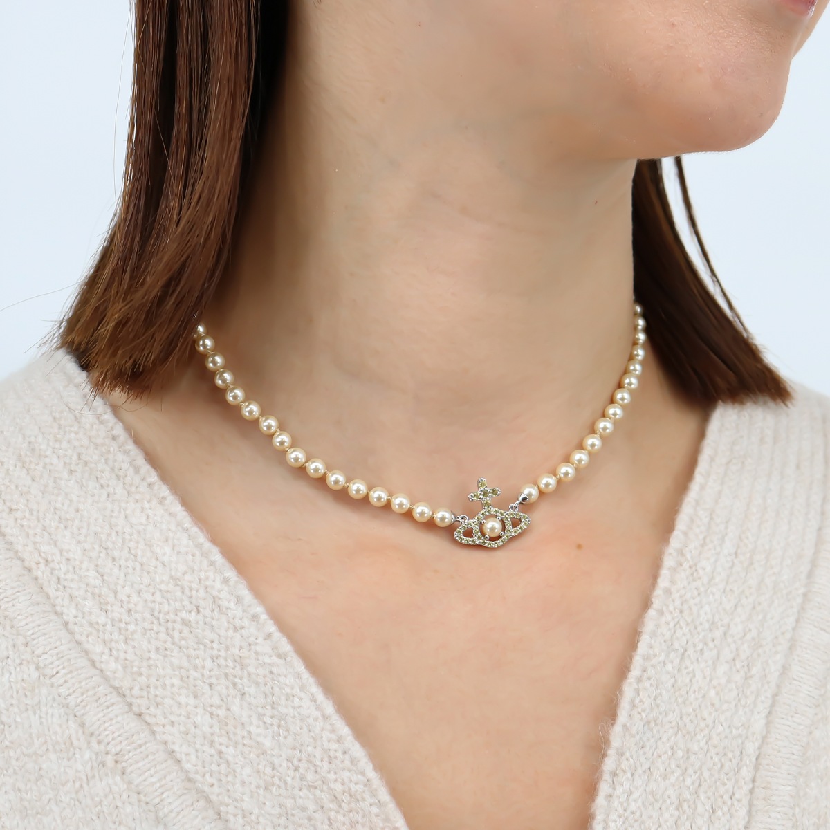 ネックレス 6301011P OLYMPIA PEARL NECKLACE オリンピア パール ブランドBOX入り オーブ チョーカ