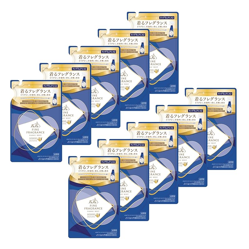 ファーファ 消臭 芳香剤 ファインフレグランス ファブリック ミスト オム クリスタル ムスク の香り 詰替 (270ml) 10個 セット