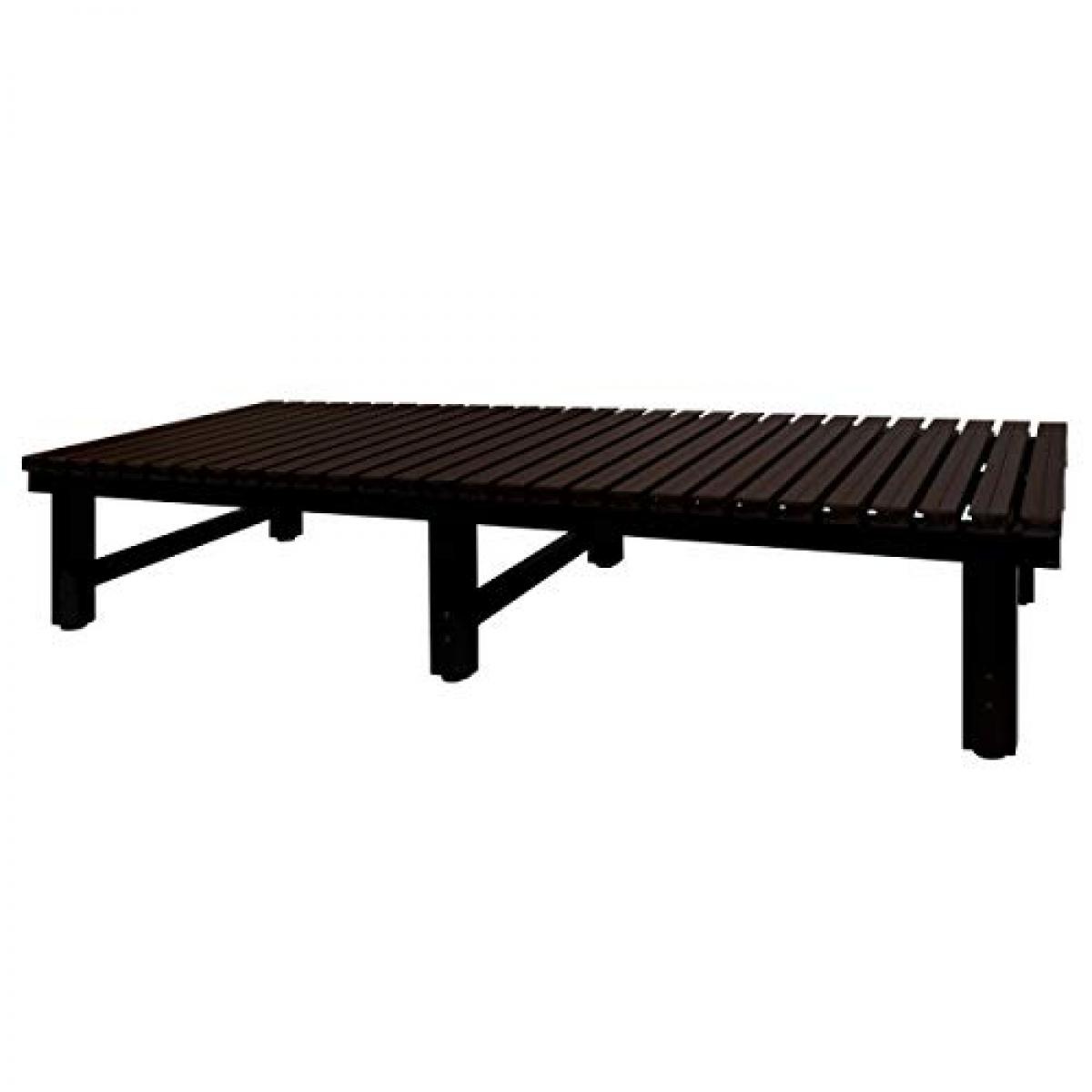 【I】【代引不可】アルミス(ALUMIS) アルミぬれ縁 天板樹脂製 幅1800奥行450mm ANER-1845B 【沖縄離島不可】
