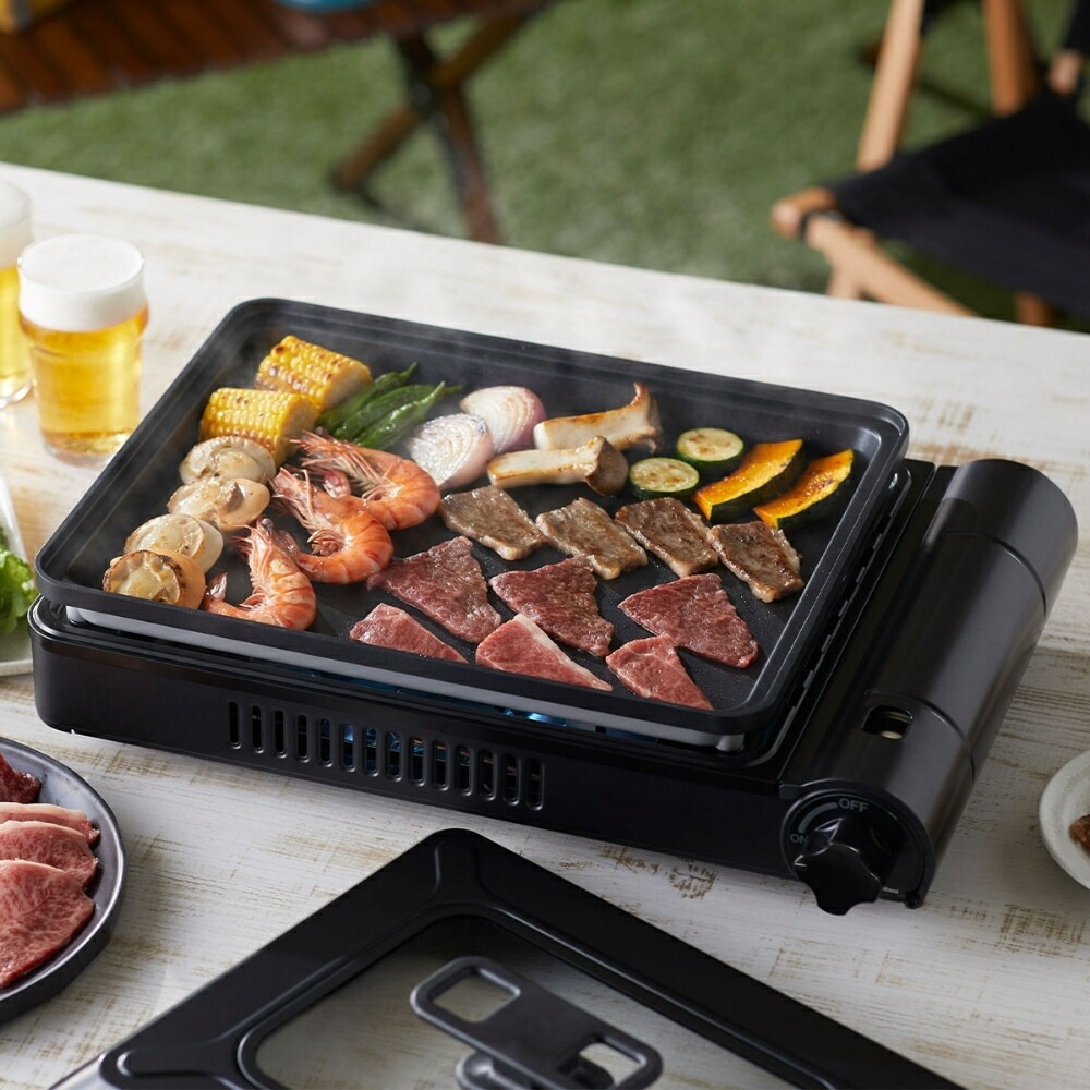 岩谷 カセットガスホットプレート 焼き上手さんベータプラス ブラック CB-GHP-BPLS ホットプレート カセッ