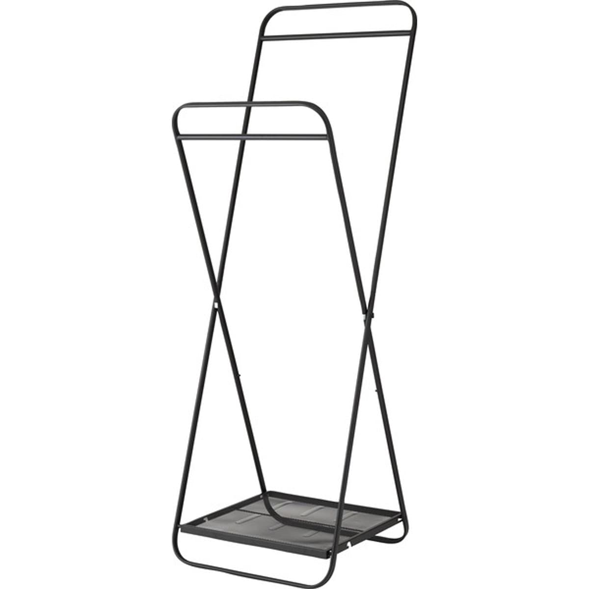 フォールディングハンガー MIP-65DGY MIP-65WH ハンガー 折りたたみ コンパクト スリム すき間収納 シンプル 便利 収納 衣服 服 洋服 洗濯物 物干し 折り畳み リビング ダークグ