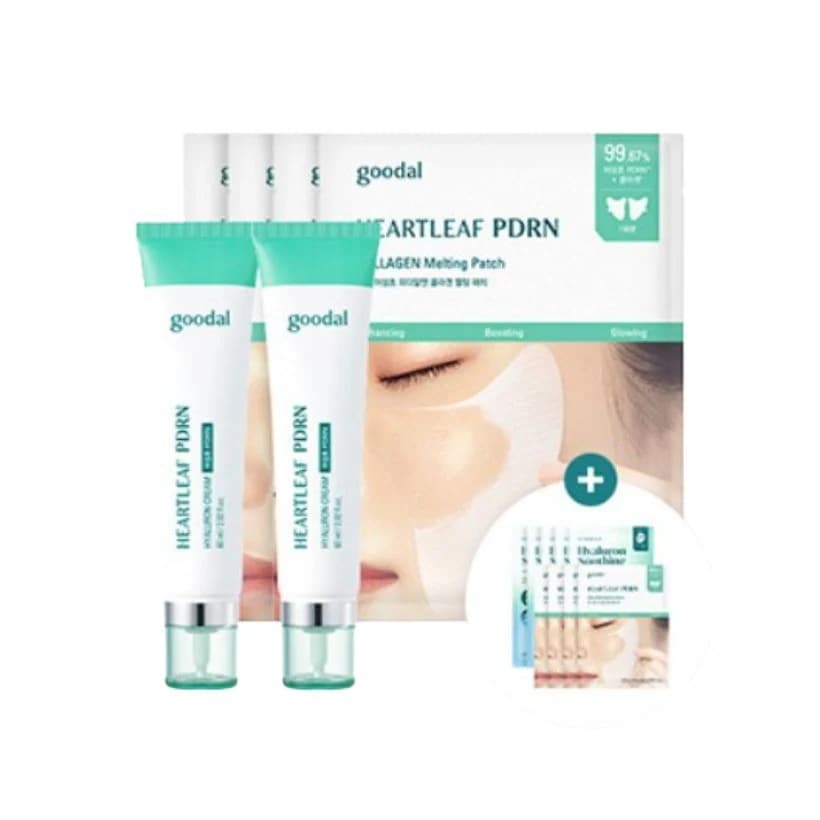 [25FW/New]ドクダミ PDRN ヒアルロン 速光クリーム 60ml+60ml+コラーゲン PDRN メルティングパッチ 4枚(+メルティングパッチ 4枚+ゼリーマスク5枚贈呈)