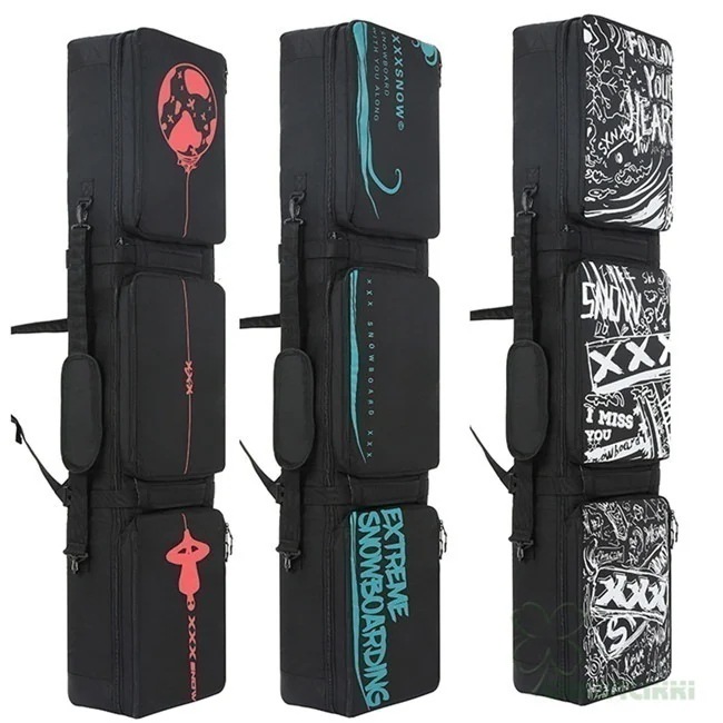 スノーボードケース オールインワン 大容量収納 4WAY 前面3ポケット ボードケース スノーボード ウェア ボード ブーツ ゴーグル など収納可2409hxbag11