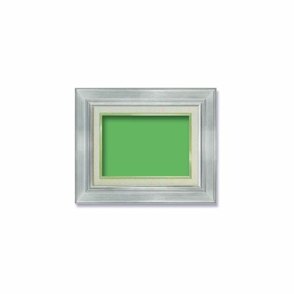 ( 油額 ) 油絵額 キャンバス額 金の油絵額 銀の油絵額 SM 227×158mm シルバー 額 額縁 フレーム