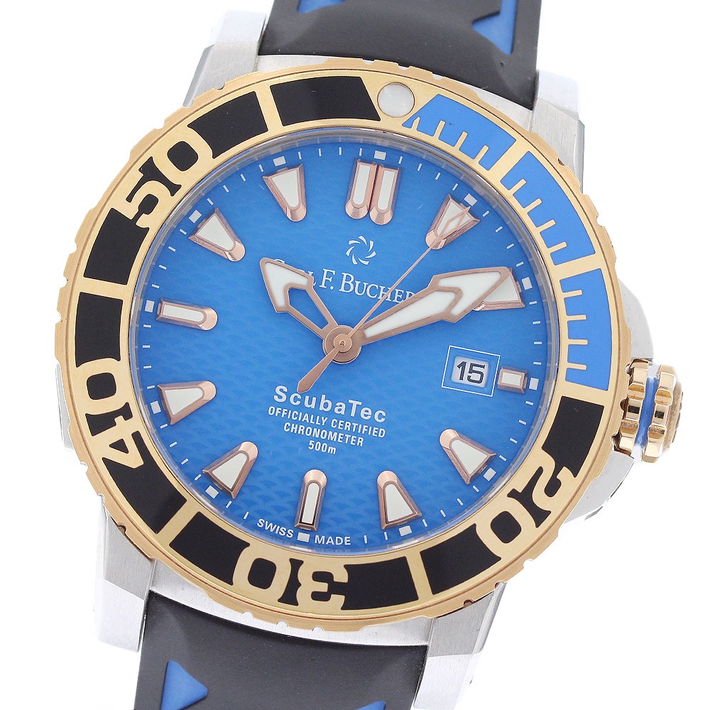 カール F.ブヘラ CARL F.BUCHERER 10632.24 パトラビ スキューバテック デイト 自動巻き メンズ _955383【中古】