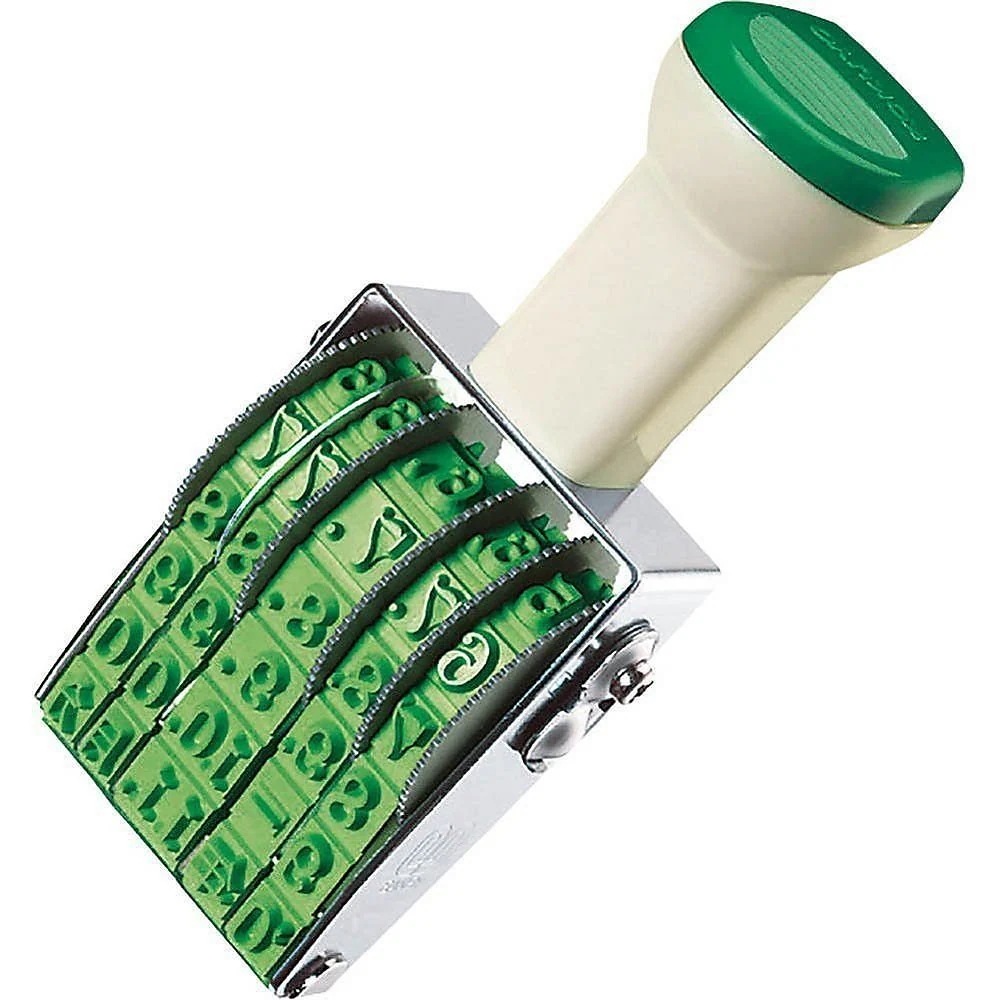 （まとめ買い）回転印 欧文日付 明朝体 2号 5連 IS-D2N [x3]