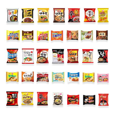 韓国袋ラーメン 24種！袋詰め合わせセット 約60種の...のサムネイル