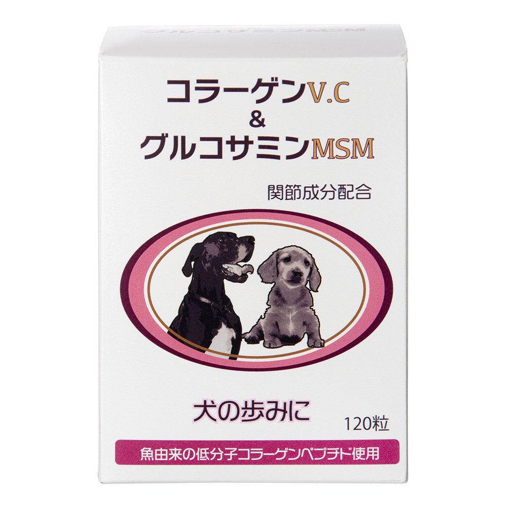 日本ビーエフ　犬の歩みに　コラーゲンＶ．Ｃ＆グルコサミンＭＳＭ　１２０粒　ＣＲＣ45―40―25―00―00 5,009円