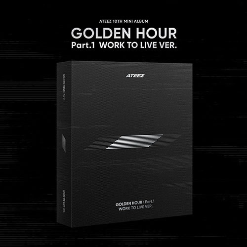 [未開封新品] エイティズアルバムミニ10集[GOLDEN HOUR Part.1] WORK TO LIVE ATEEZ ゴールデンアワーDVD Ver. （未開封） 8,149円