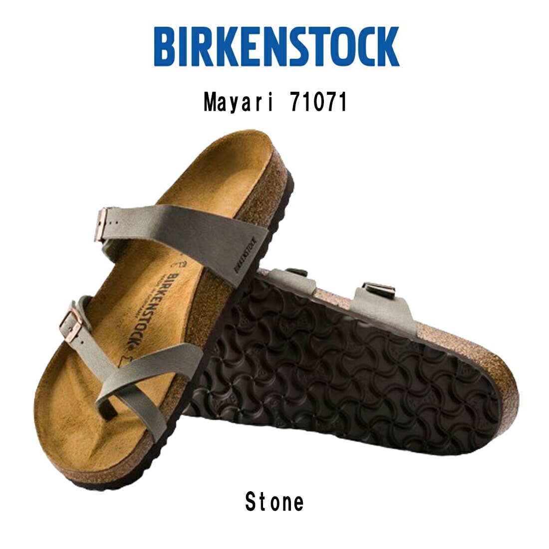 BIRKENSTOCK サンダル ループ Mayari Birkibuc マヤリ ビルコフロー ヌバック ユニセックス Stone 71071 Regular 13,125円