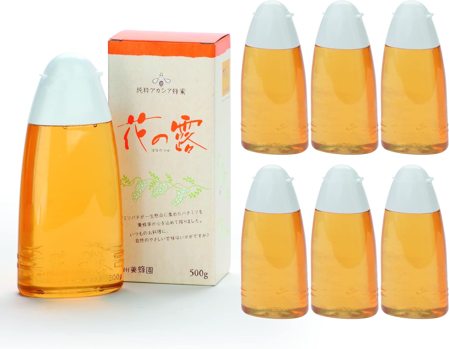 花の露 純粋アカシア蜂蜜 500g×6本 お得用 はちみつ ハチミツ 蜂蜜 ハニー 純粋はちみつ 武州養蜂園 アカシアはちみつ