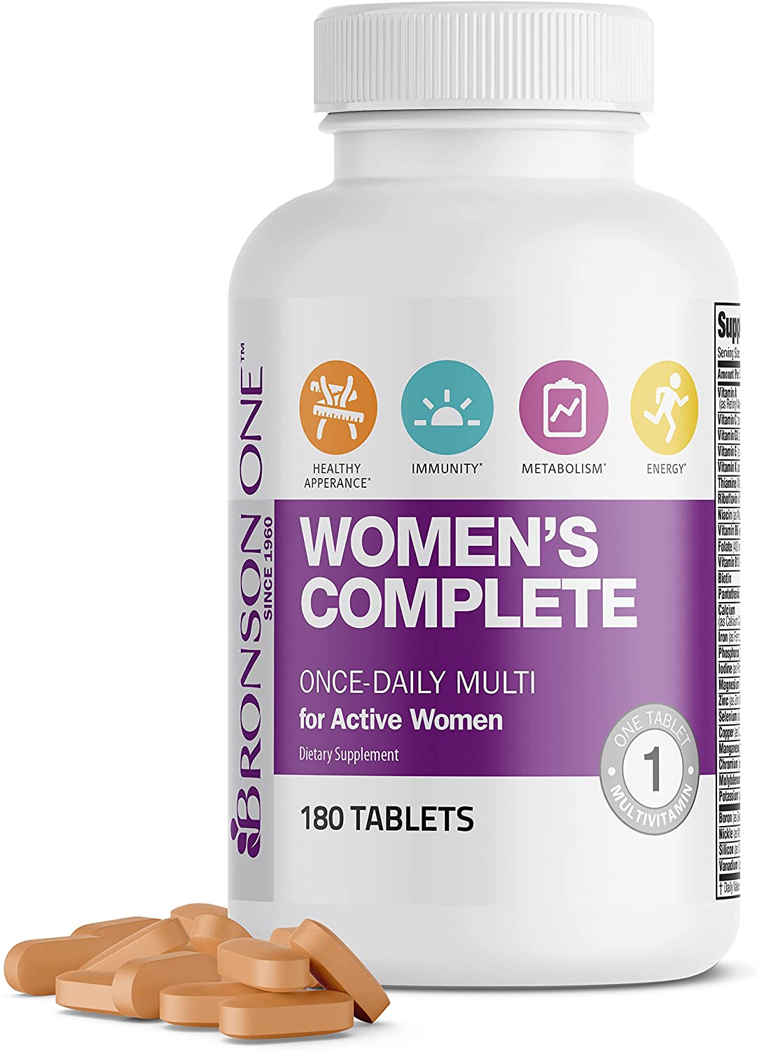 ブロンソンワンデイリー女性コンプリートマルチビタミンマルチミネラルアクティブ女性用1日1回マルチ1 5,112円