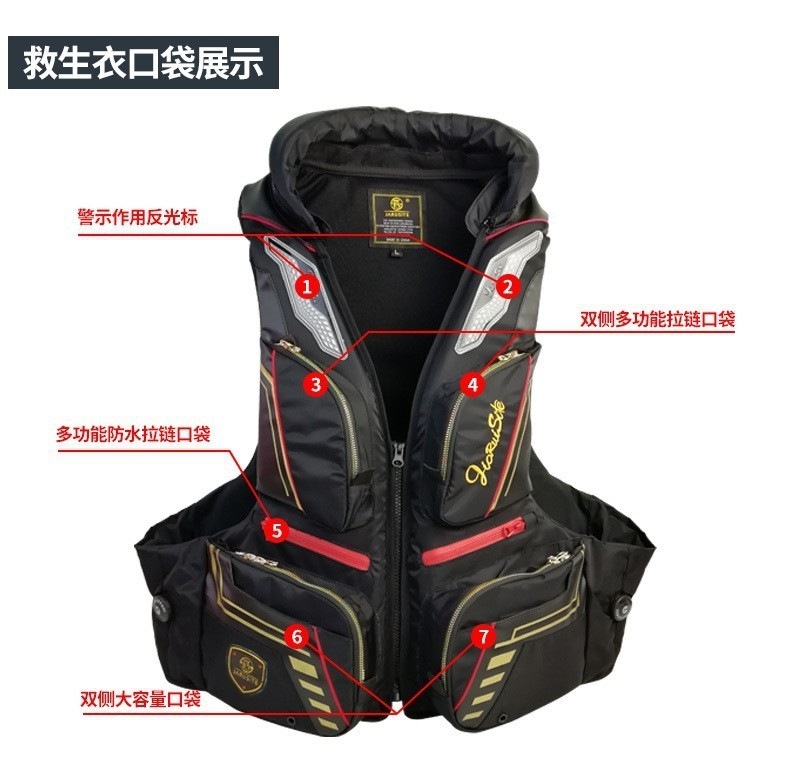 オックスフォード生地釣りサーフィンライフジャケットフィッシングベスト浮力水泳スポーツ救命ベスト