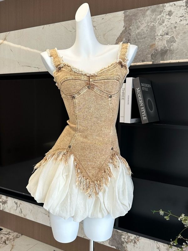 枚購入で 円!バ・ーンスカート感ロジスリムデニムキャミソール花柄ポンポンスカート点growness 4,564円