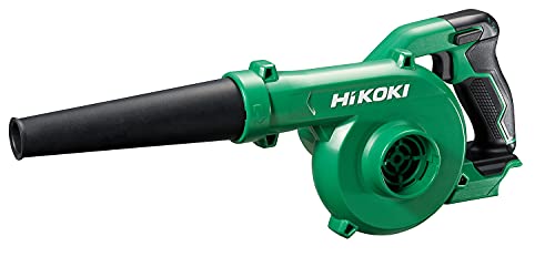 HiKOKI(ハイコーキ) 14.4V 18V 兼用 充電式 ブロワ 大風量 低振動 風量3段切替+無段変速スイッチ 蓄電池・充電器別売り RB18DC(NN) グリーンブラック