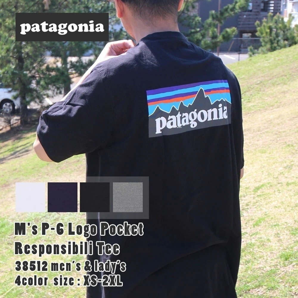 パタゴニア Patagonia Ms P-6 Logo Pocket Responsibili T-Shirt P-6ロゴ ポケット レスポンシビリ 38512 200-008429-130