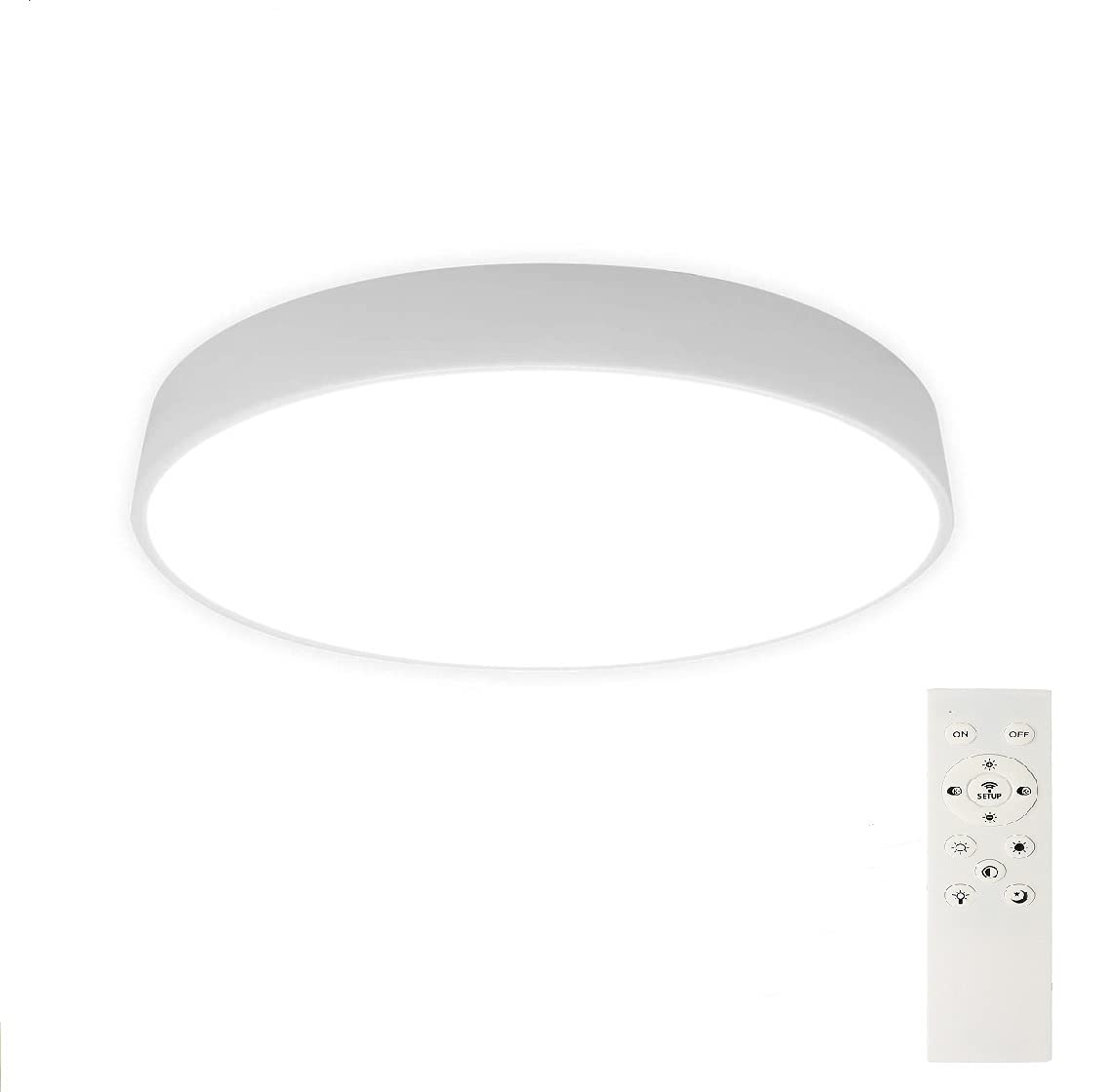 シーリングライト 調光 調色 6~8畳 リモコン付き 30W 薄型タイプ おしゃれ 電球色 昼光色 昼白色 LED照明器具 常夜灯付き 引っ掛け式 北欧風 寝室 玄関 レストラン 部屋 台所 簡単取付