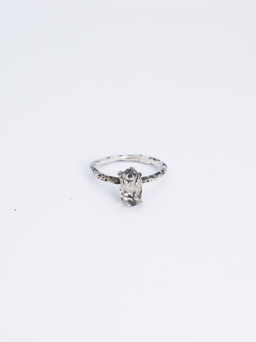 【HARANG】 HR 125R_Antique Gemstone Ring (Herkimer Diamond Ring) 正規品