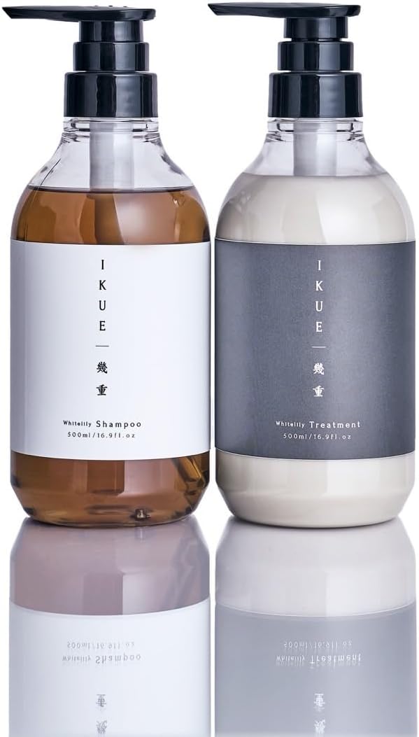 IKUE 幾重 シャンプー＆トリートメント ホワイトリリーの香り 500mlセット サロン品うねり・パサつきケア 美容室仕様 保湿・低刺激処方 4947