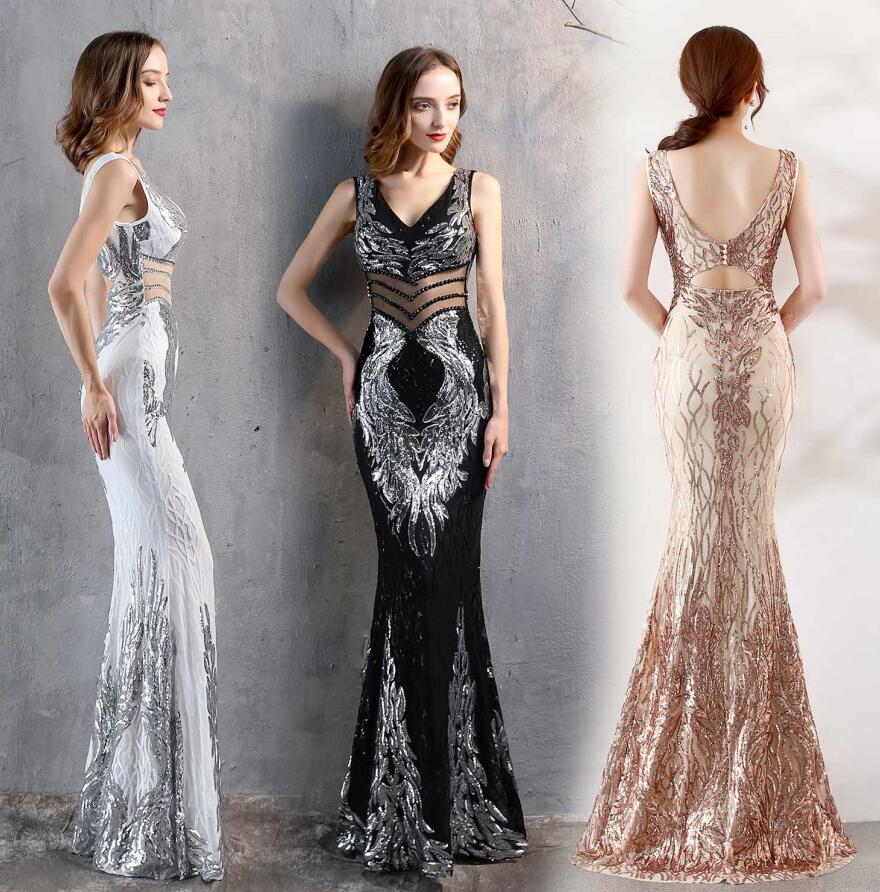 ワンピース パーティードレス レディース ノースリーブ カラードレス スパンコール キラキラドレス タイトワンピース 高級 ロングドレス シースルー 透け感 ヒップラップ 背中見せ 30代 40代 着