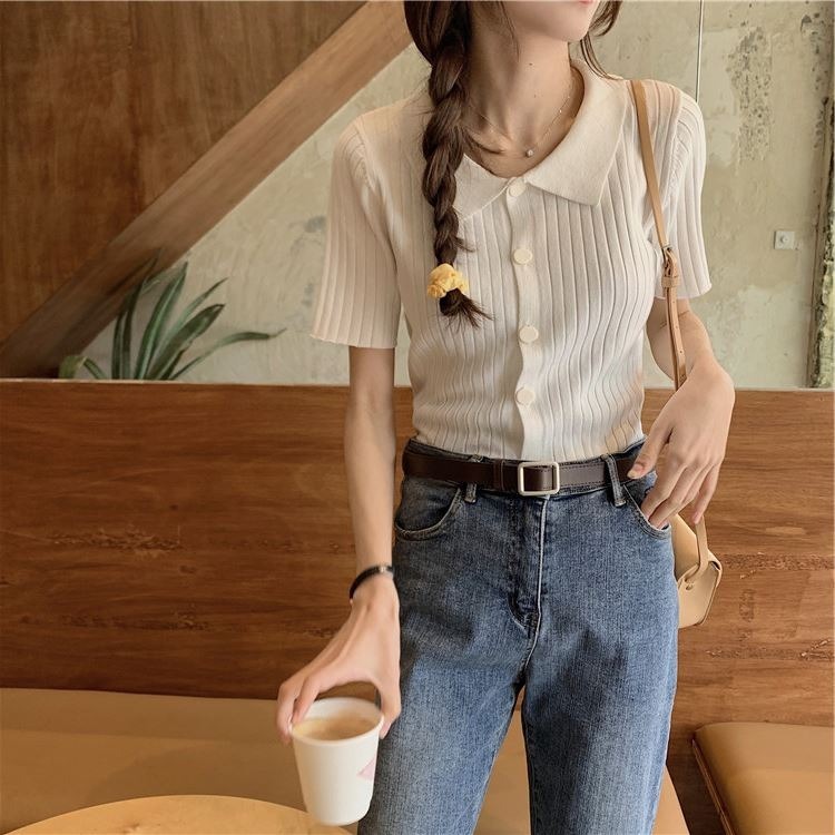 トップス 袖あり 半袖 5分袖 襟付き 大人可愛い きれいめ カジュアル 大人 上品 おしゃれ お洒落 大人女子 春 夏 秋 2023 10代 20代 30代 レディース 女性用 キッズ 女の子 OL