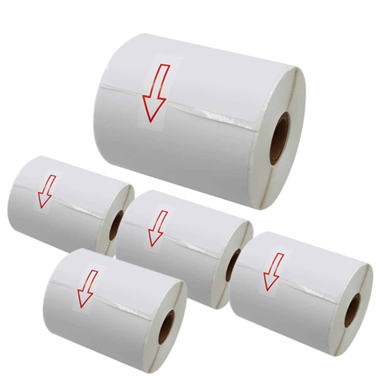 ブラザー用 RDロール プレカット紙ラベル (感熱紙) RD-S02J1 互換品 102mm×152mm 276枚入り 5個セット