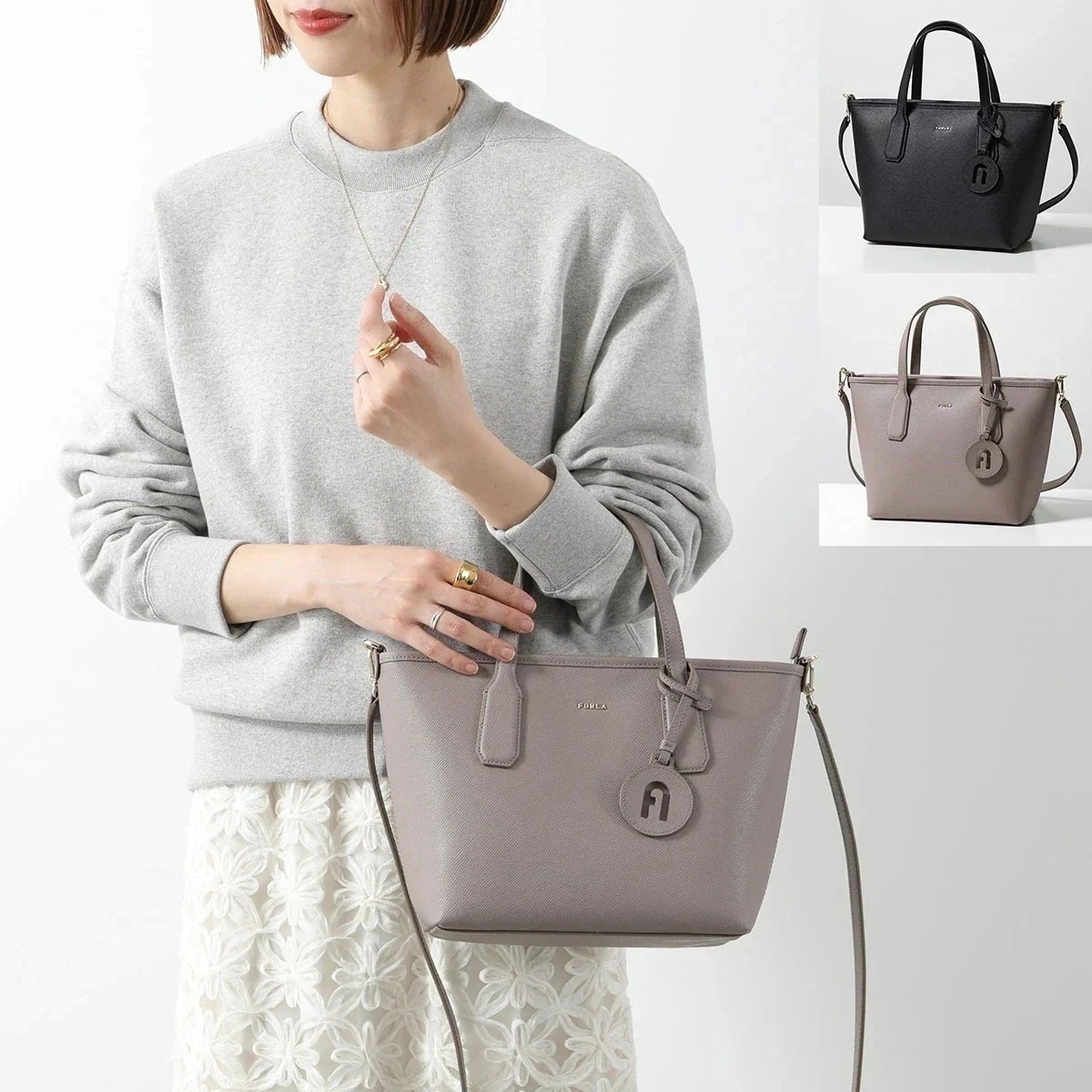 Furla フルラ ハンドバッグ CLASSIC クラシック WB01630 BX0306 レディース ショルダーバッグ レザー ミニトートバッグ 鞄 カラー2