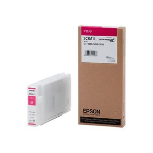 エプソン EPSON インクカートリッジ マゼンタ 110ml SC1M11 1個
