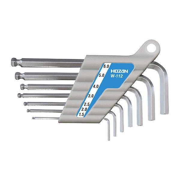 HOZAN W-112 ボールポイントレンチセット （7本組）