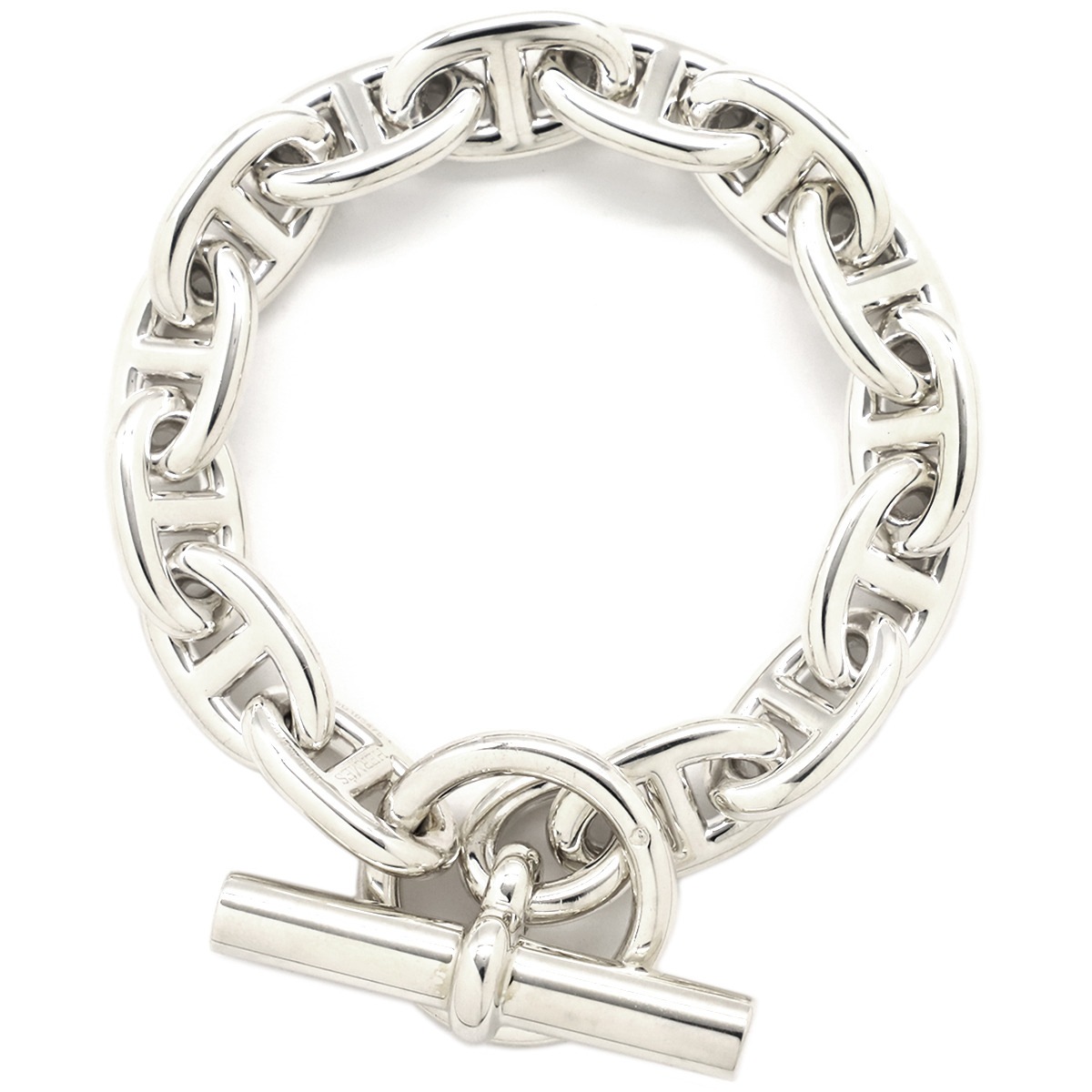 エルメス HERMES ブレスレット シェーヌダンクル MM シルバー925 シルバー 14コマ スターリングシルバー SV925 Ag925 【ケース】【中古】