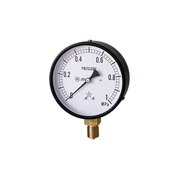 右下精器製造 G411-211-M-2MP 一般圧力計 (A枠立型・φ100 圧力レンジ0～2.00MPa) メーカー直送