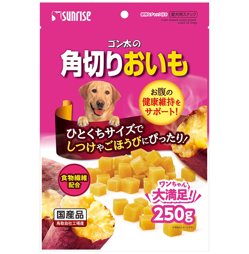（まとめ買い）ゴン太の角切りおいも 250g 犬用おやつ [x12]