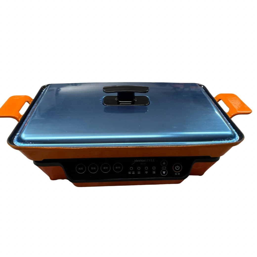 【未使用品】deviceSTYLE IH調理器 たこ焼きプレート付 DIH-800-D オレンジ系