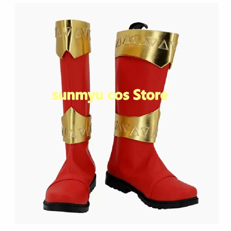 リュウソウジャー リュウソウレッド 靴　色変更可　コスプレ道具　ブーツ