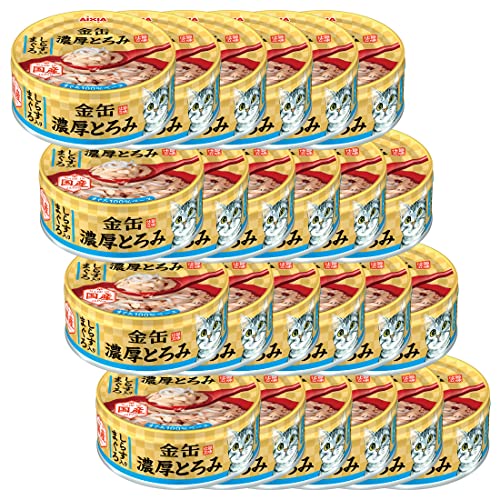 金缶 濃厚とろみ しらす入りまぐろ 70g×24個セット