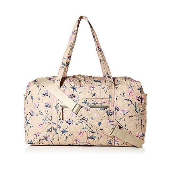 Vera Bradley Performance Twill Large Travel Duffle Bag， Strawflowers 並行輸入品