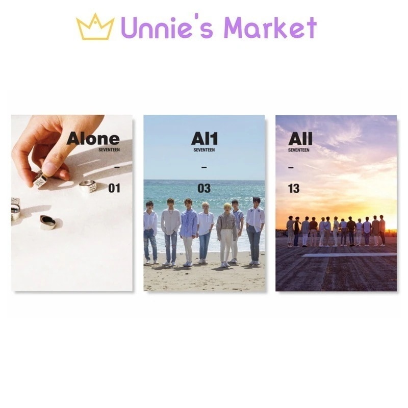 [SET] SEVENTEEN - All (Alone Ver. / AI1 Ver. / ALL Ver.) + Free Photocard 1EA(fan-made) 7,181円
