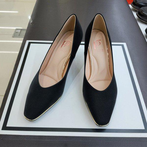 [幸福百貨店] 女性7センチ生地素材 金テープ