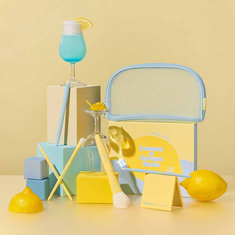 ほぼ未使用！PICASSO COLLEZIONI メイクブラシ7本セット ピカソ Qoo10