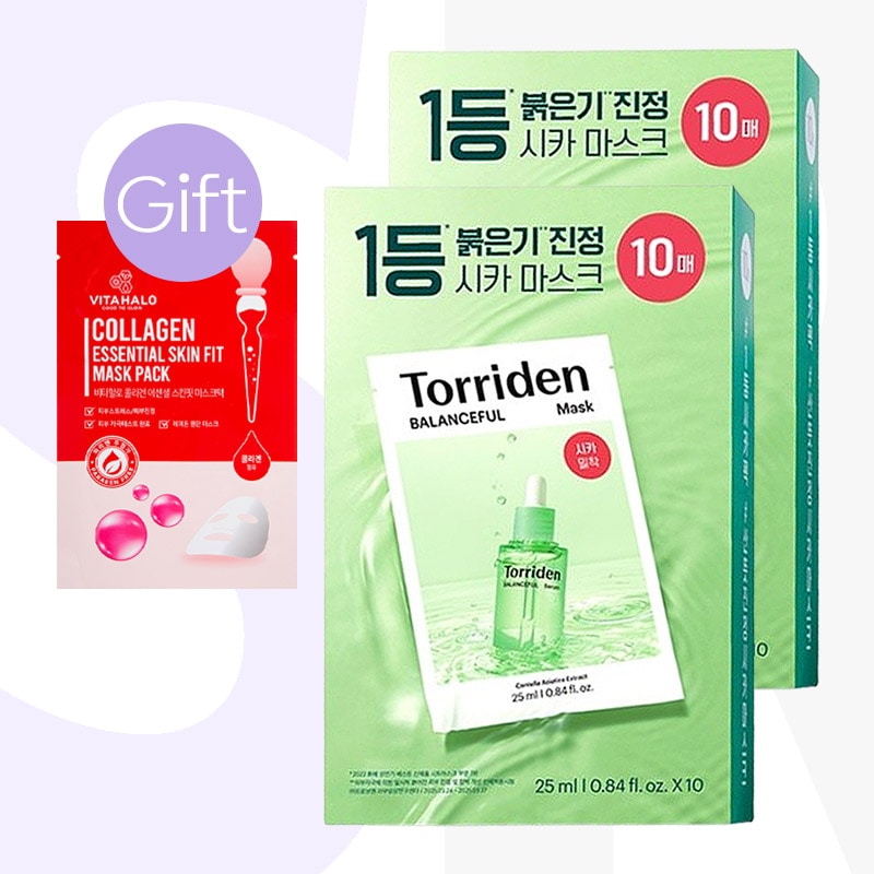 【正規品】バランスフル シカ 鎮静 マスクパック 10枚 (2個)