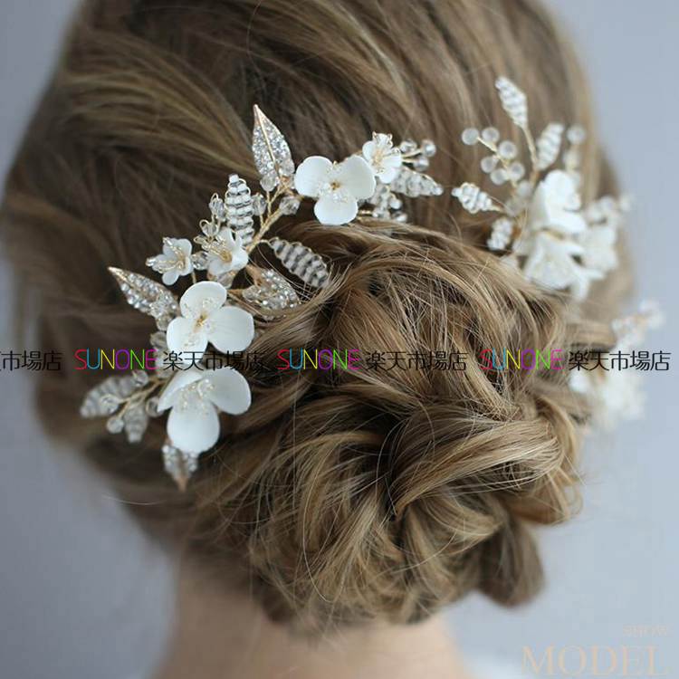 早買い早割,3点セット ヘッドドレス ブライダル 結婚式 ウェデイング 二次会 パーティー 発表会 演奏会 ダンス 成人式 ドレス 和服 髪飾り 華やか フラワー ヘアアクセサリー
