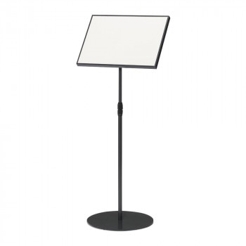 ナカキン カバー付サインスタンド（上下スライド傾斜型） A3サイズ横型 NSS-FKA3Y-BU