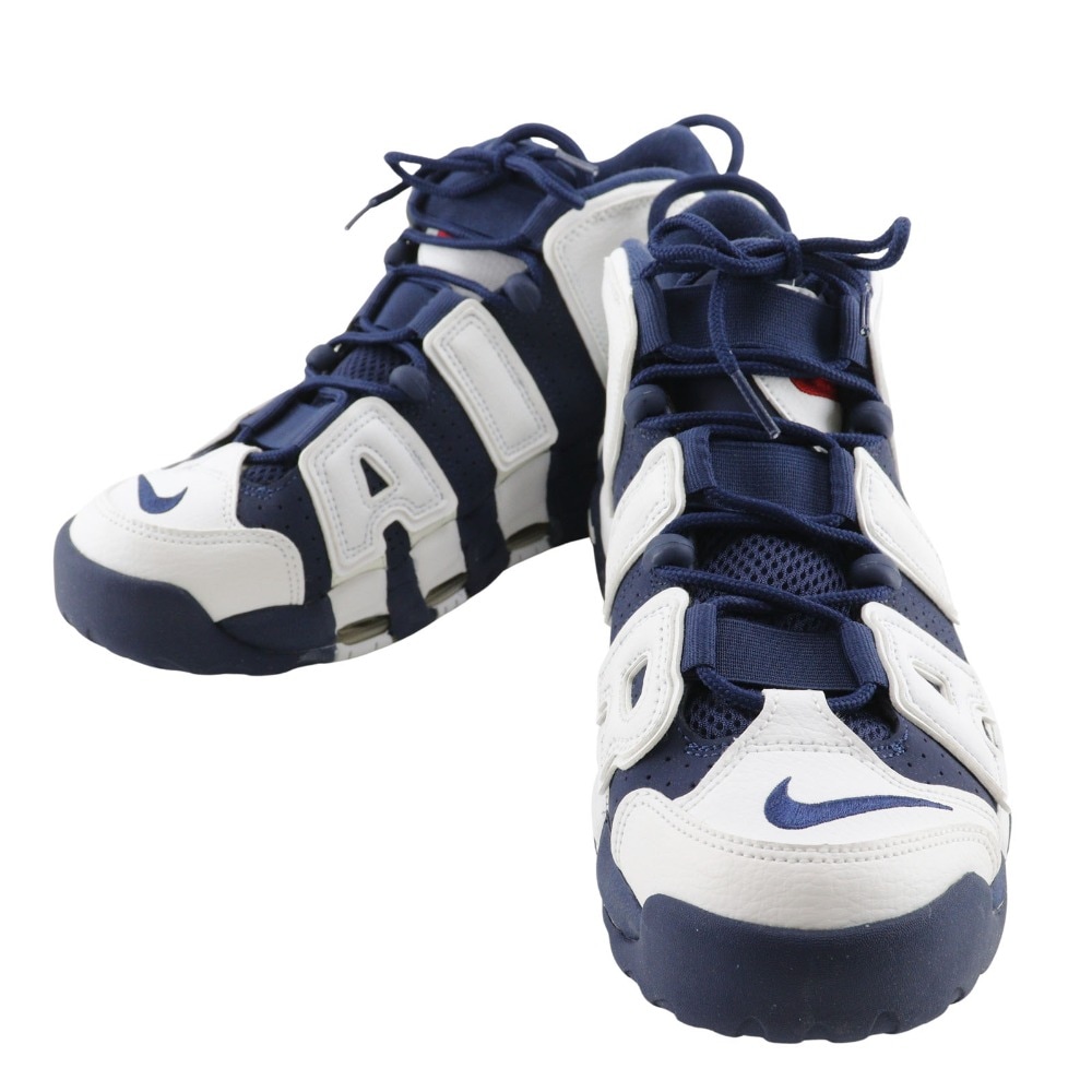 エア モアアップテンポ オリンピック AIR MORE UPTEMPO OLYMPIC 414962-104 スニーカー レザー 白 紺 メンズ 中古品 Aランク