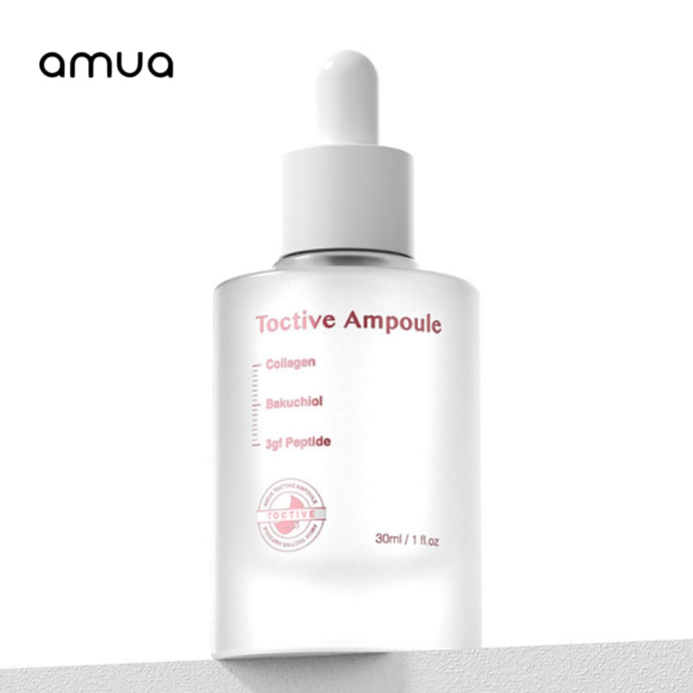 AMUA トークティーブアンプル 30ml Toctive Ampoule 3GF(EGF, IGF, FGF), 低分子コラーゲン, ペプチド, サーモンPDRN, バクチオール