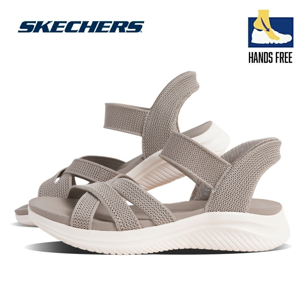 SKECHERS スケッチャーズ スリップインズ サンダル Slip-ins ULTRA FLEX 3.0 SANDAL FOREVER BETTER TAUPE ( ハンズフリー レディース ベージ