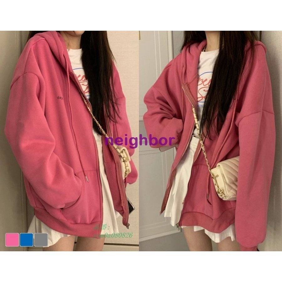 カジュアル ミディアム丈 フード スウェット トップス 大きいサイズ レディース ジップアップ